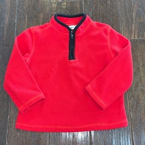 Kids R Us 3/4 zip red pull over fleece 2T